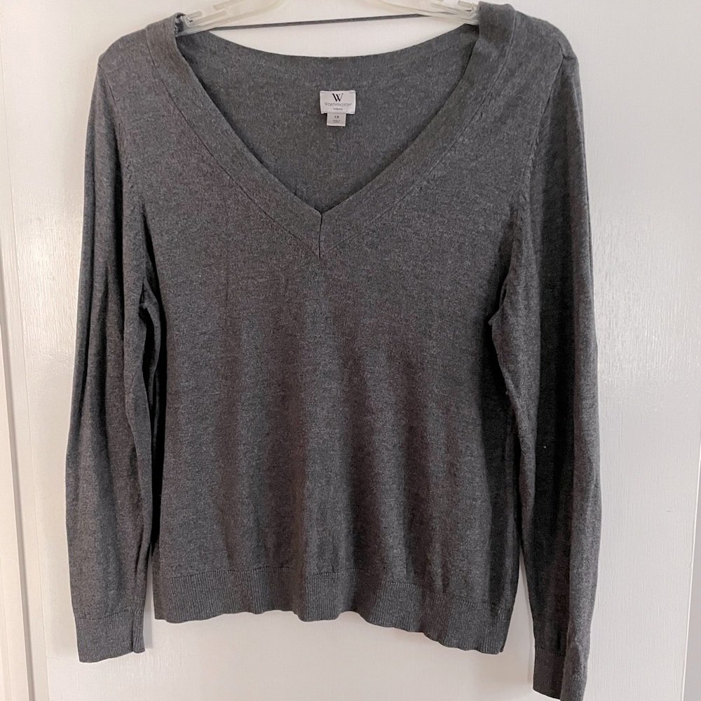 Gray sweater
